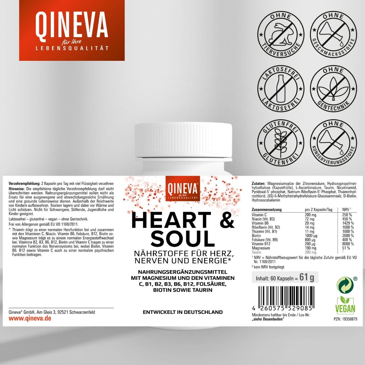 Heart & Soul | Magnesium, Taurin & Vitamine, Bild 2