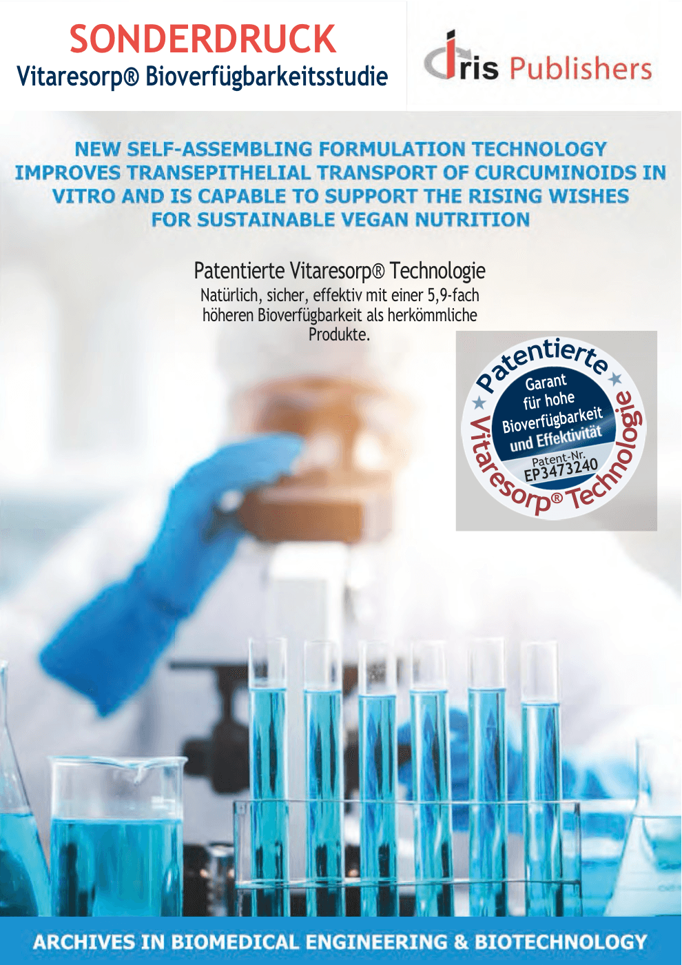 Cover der Vitaresorp®-Bioverfügbarkeitsstudie
